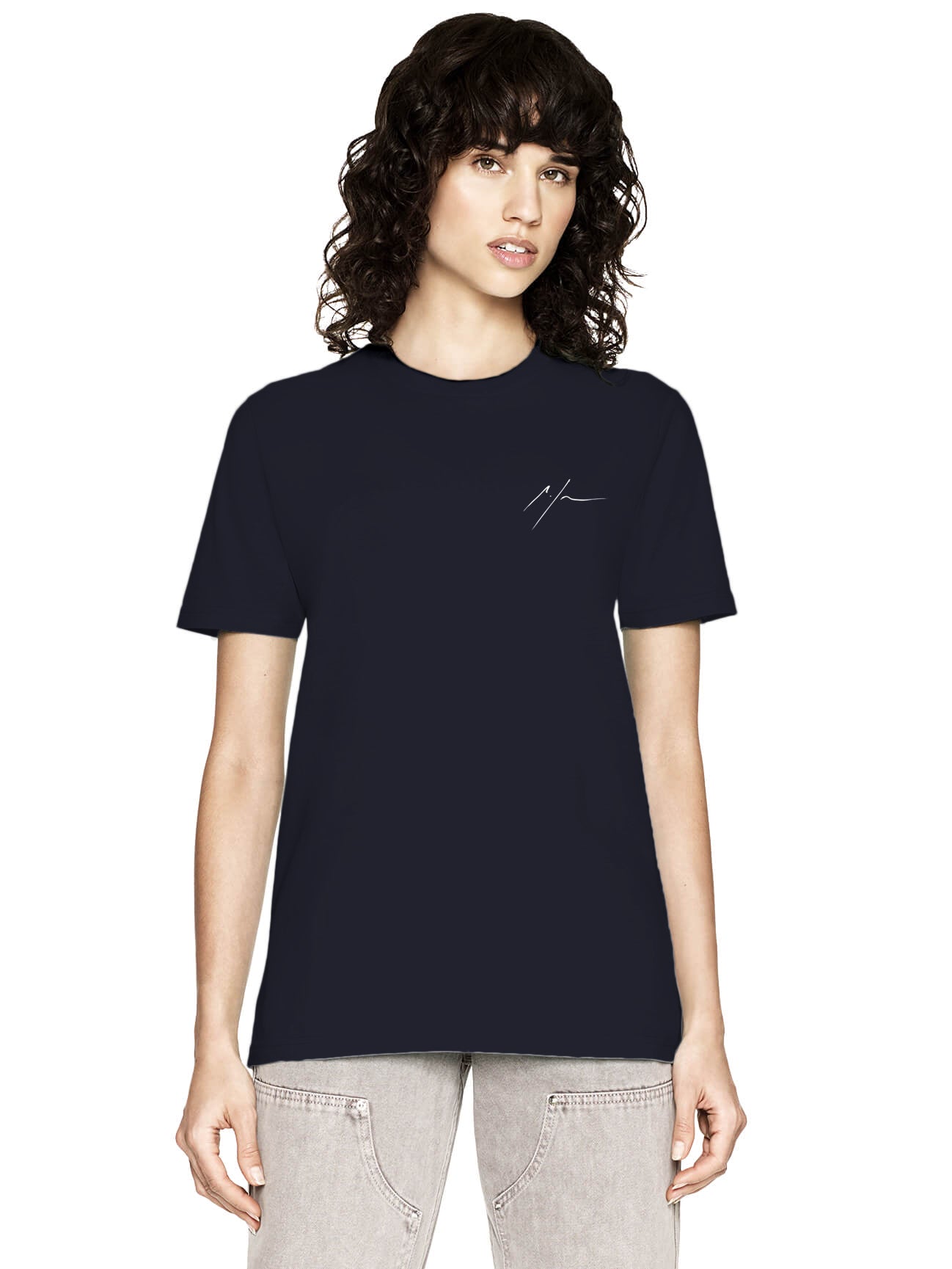 'Countercurrent' Unisex Navy Tee (BACK)