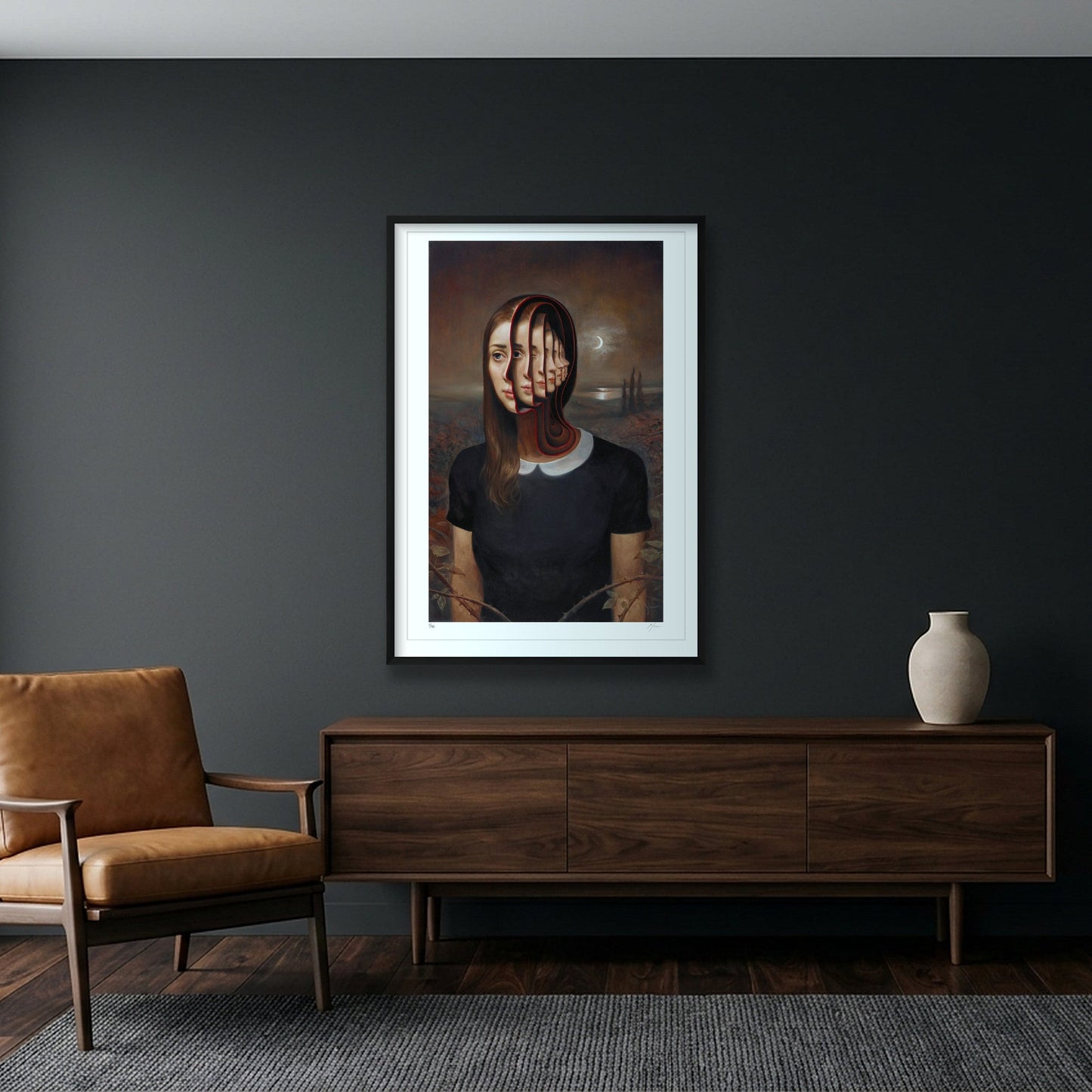 Retrospection — 70×100cm, 28×39" Black Frame