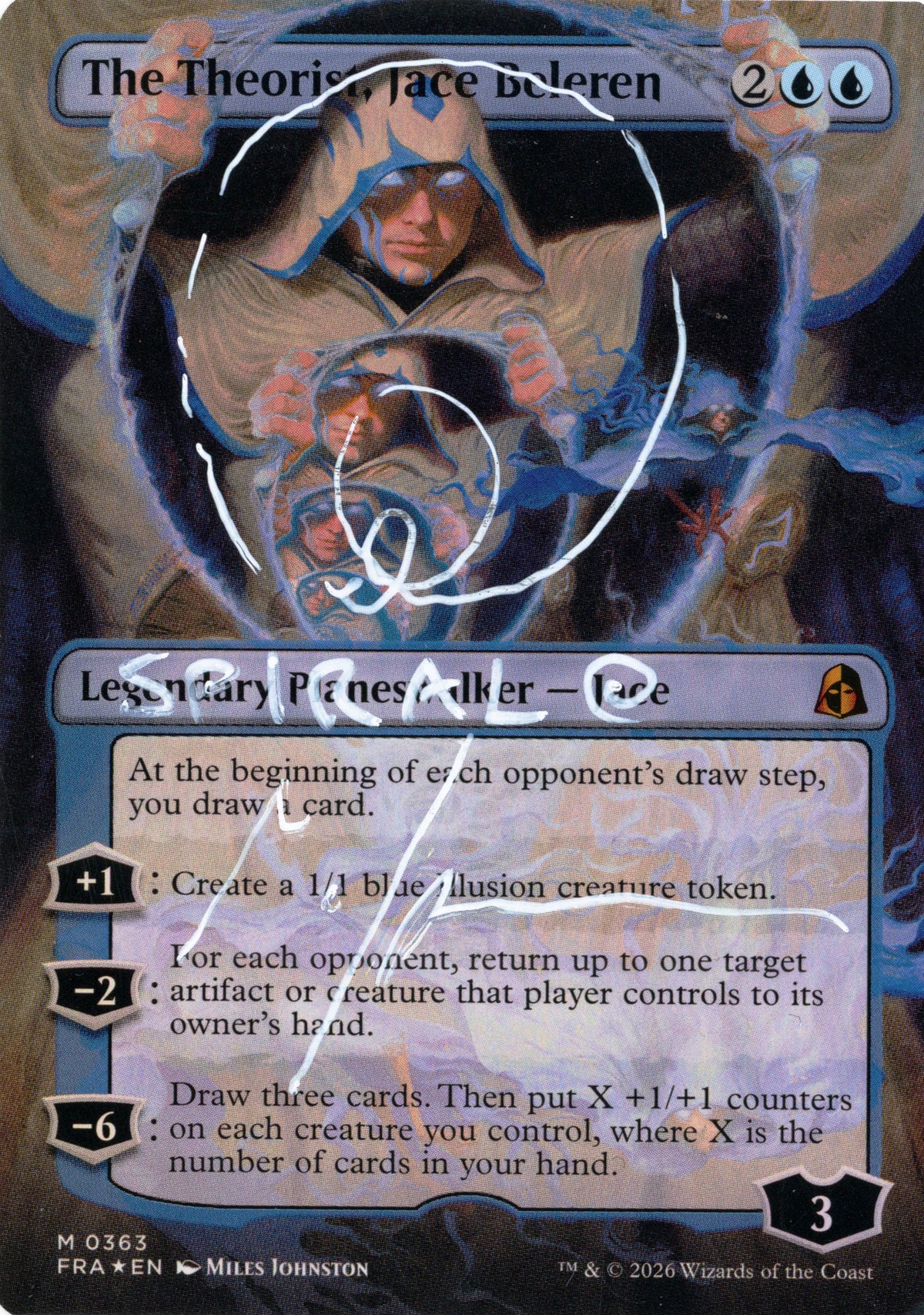 Signed foil front of the Spiral artist proof